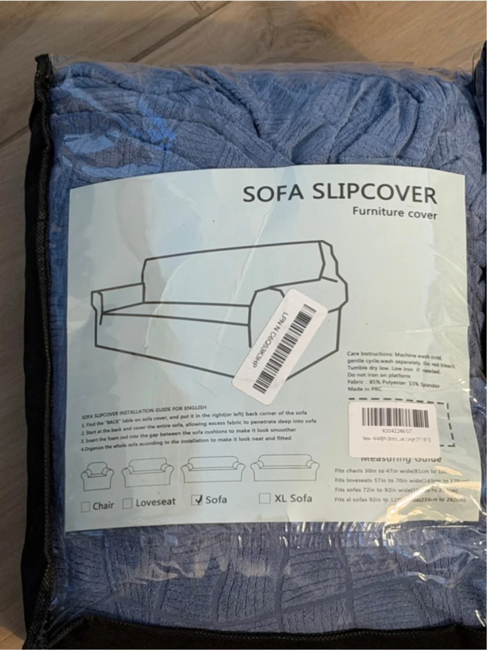 NEW Waterproof Couch Cover 3 Cushion 1Pc Stretch Sofa Non slip Washable 71-91”
